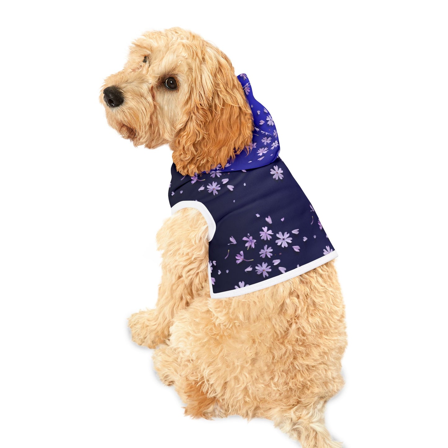 Chandail pour chien "fleur bleu"